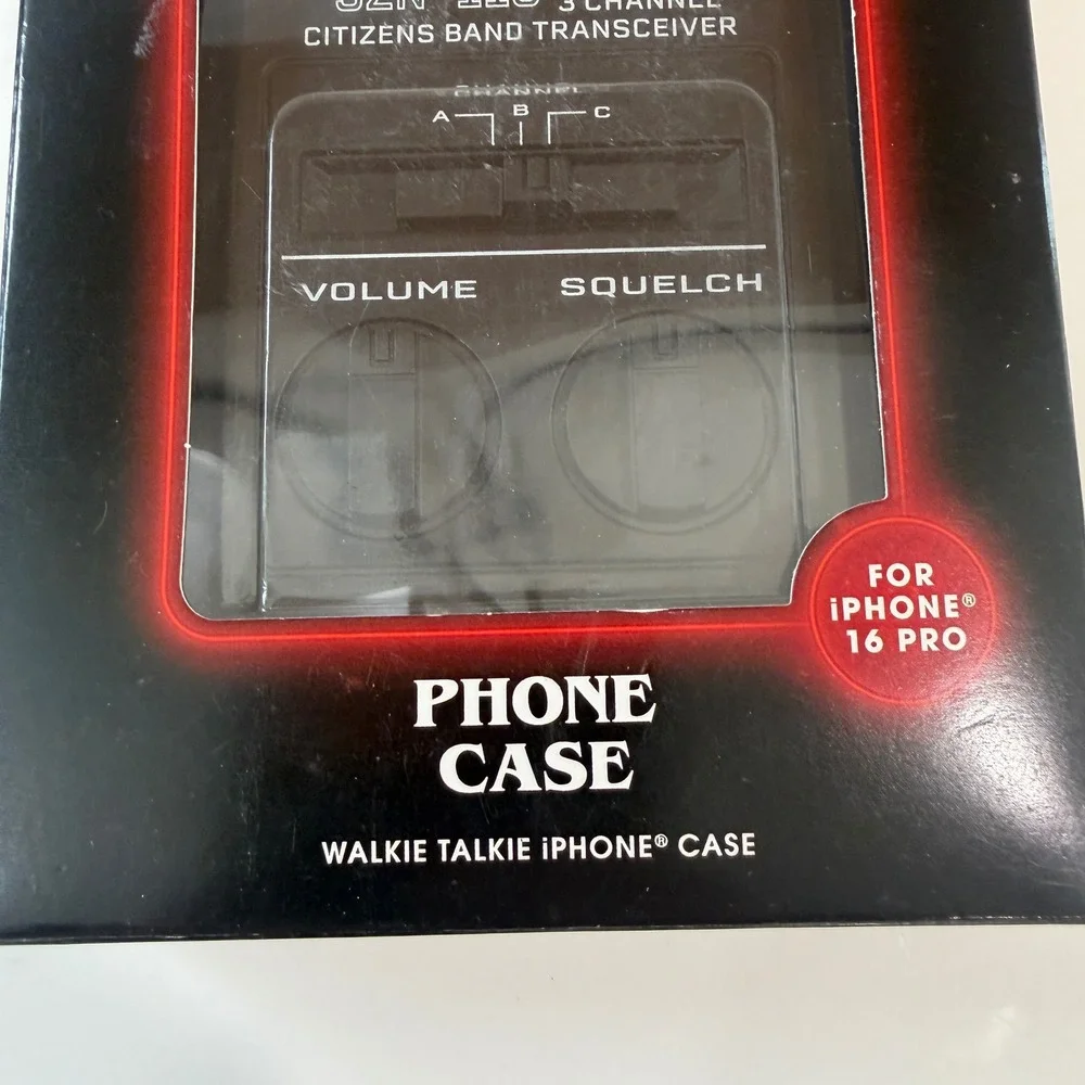 Stranger Things Code Red Walkie Talkie Case for iPhone 16 Pro Netflix Retro Blk‎